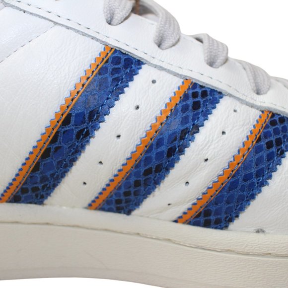 Adidas Superstar 'White Orange Rush Snakeskin' Men's 10.5 NEW! FZ6476 - Picture 13 of 14